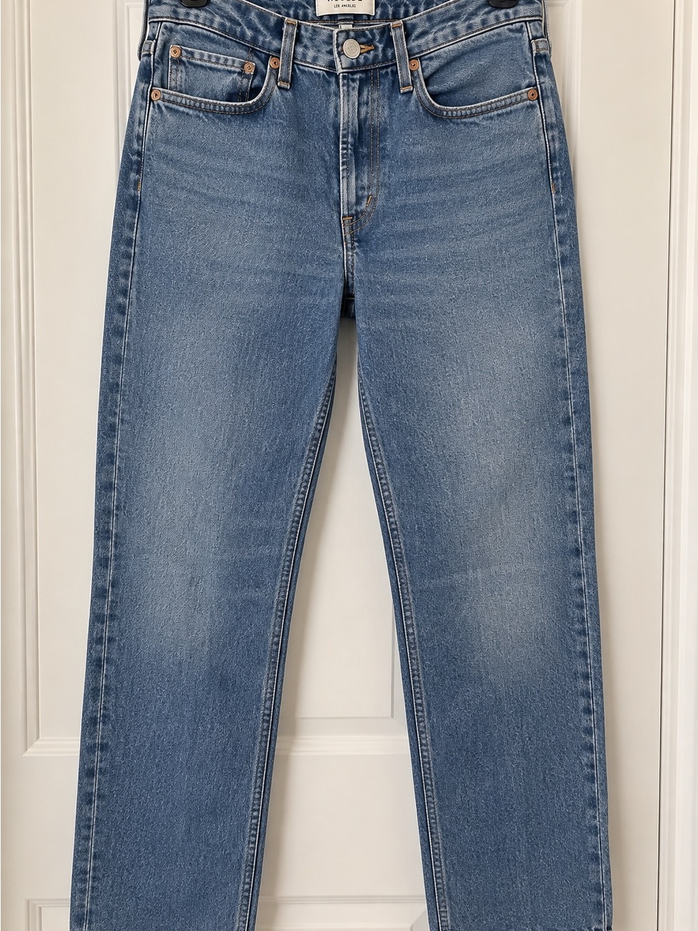 AGOLDE High Rise Medium Wash Straight Leg Jeans Size 28